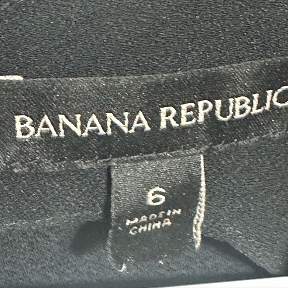 Banana Republic Women’s Black Sleeveless Wide Leg Jumpsuit  6 Belted Polyester - Picture 4 of 6